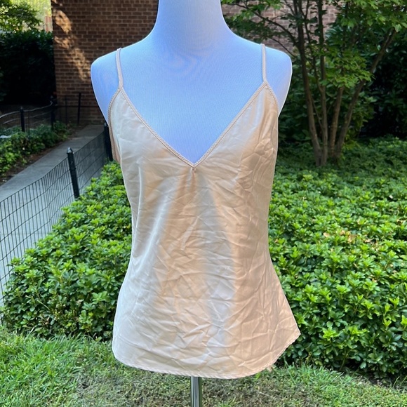Zara Intimates & Sleepwear Zara Beige Satin Lingerie Cami Top
